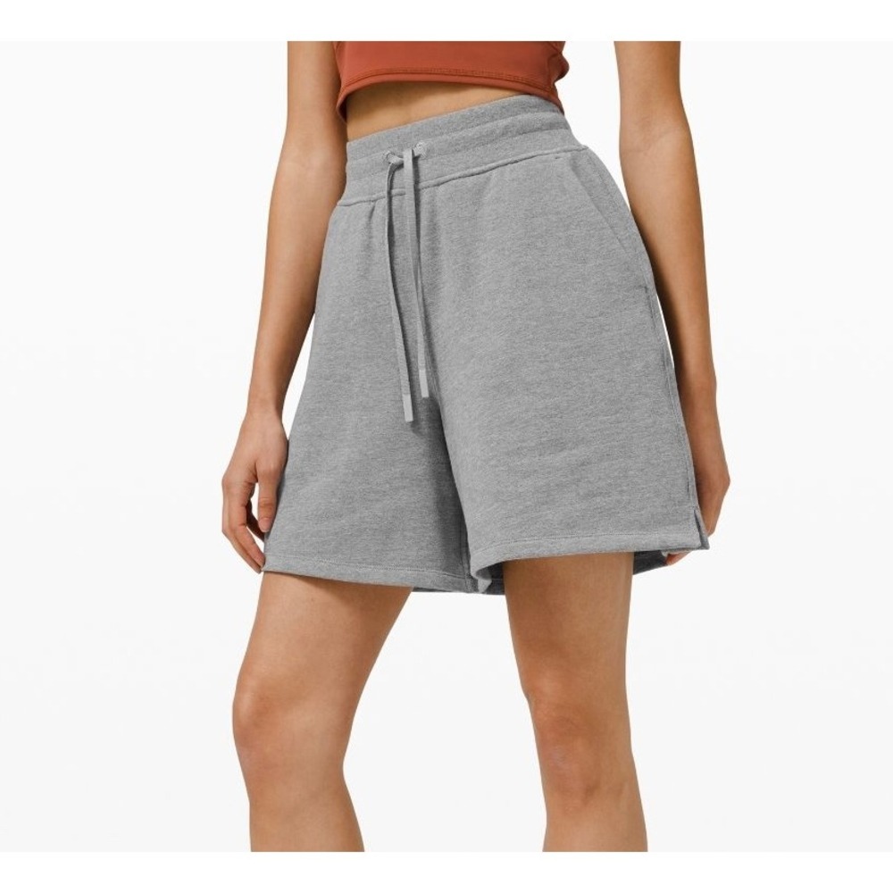 Lululemon Women's Shorts All Yours HR Short 7" Gray size 12